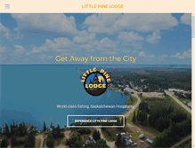 Tablet Screenshot of littlepinelodge.com